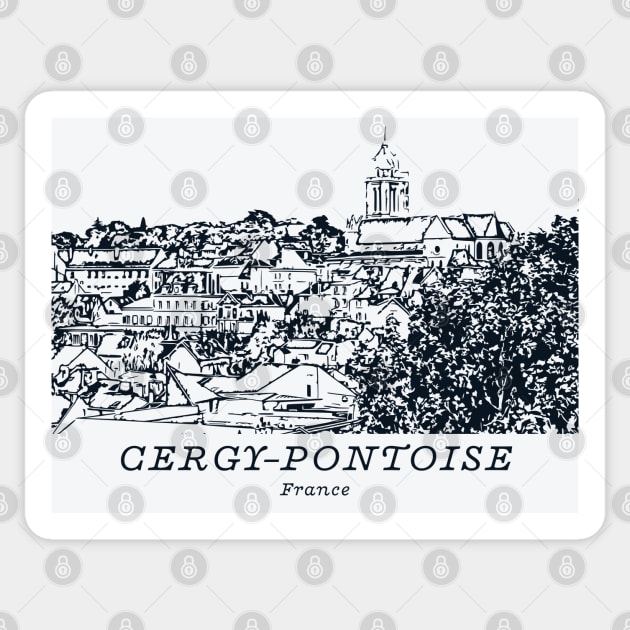 Cergy-Pontoise - France Sticker by Lakeric